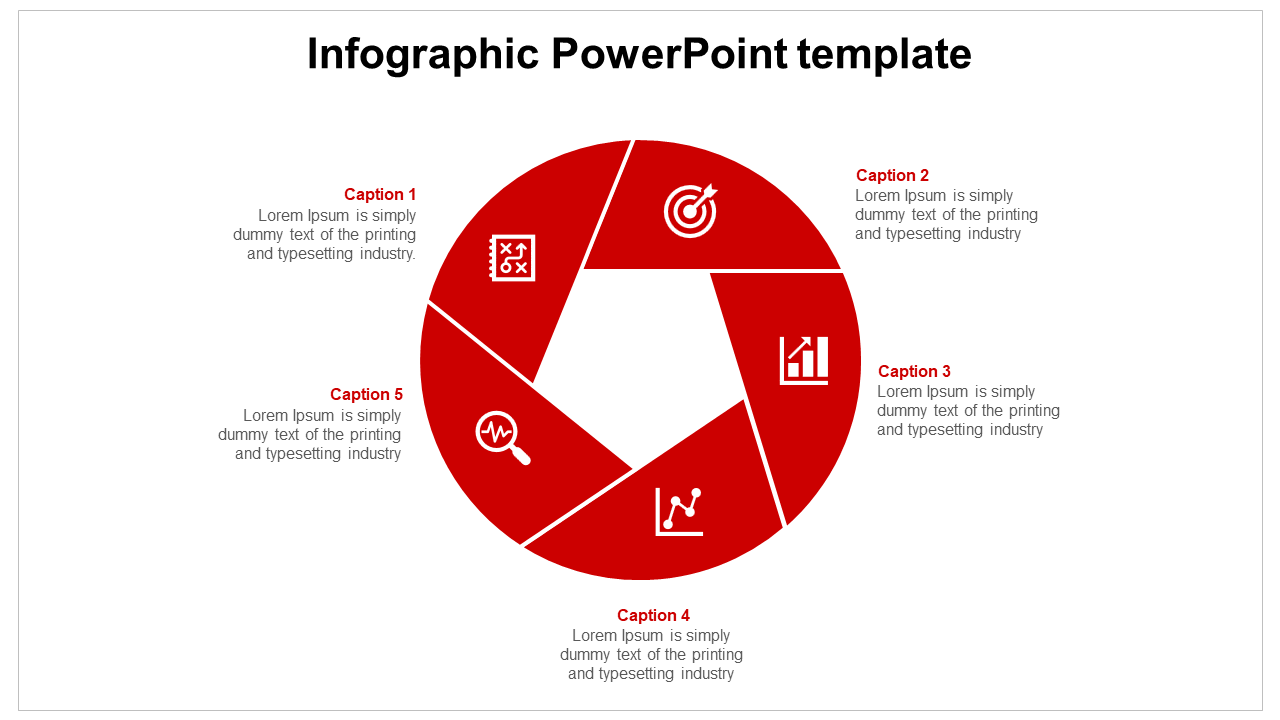Infographic Powerpoint Template-red